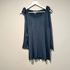 NWT Molly + Isadora Shoulder Tie Top